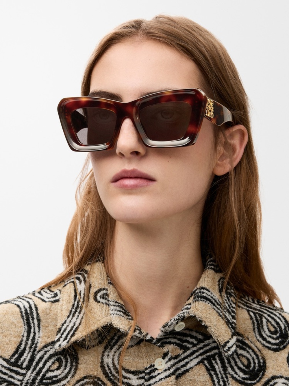 Loewe Beveled Cateye Sunglasses